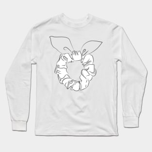 cute hair scrunchie Long Sleeve T-Shirt